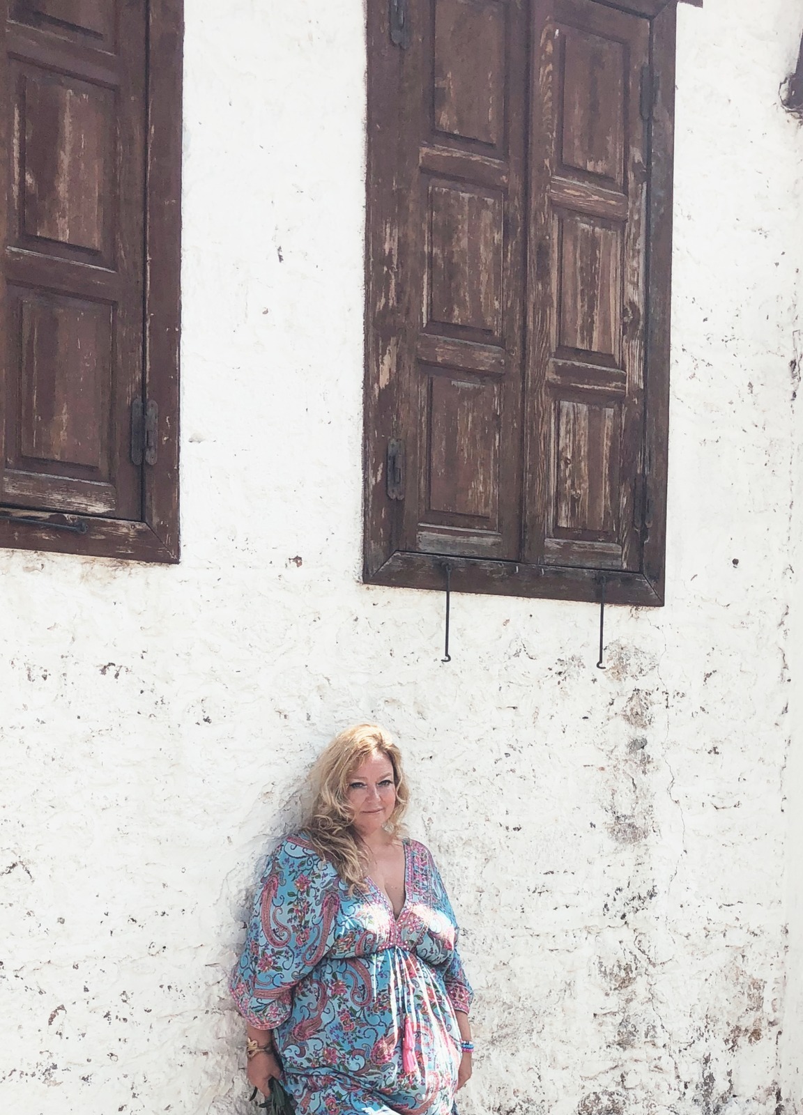 Whitewashed wall